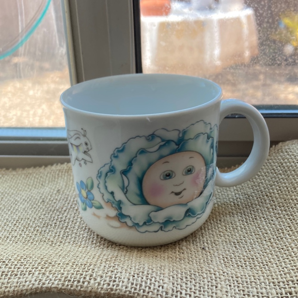 Vintage 1985 cabbage patch kids mug in perfect condition 80s cartoons